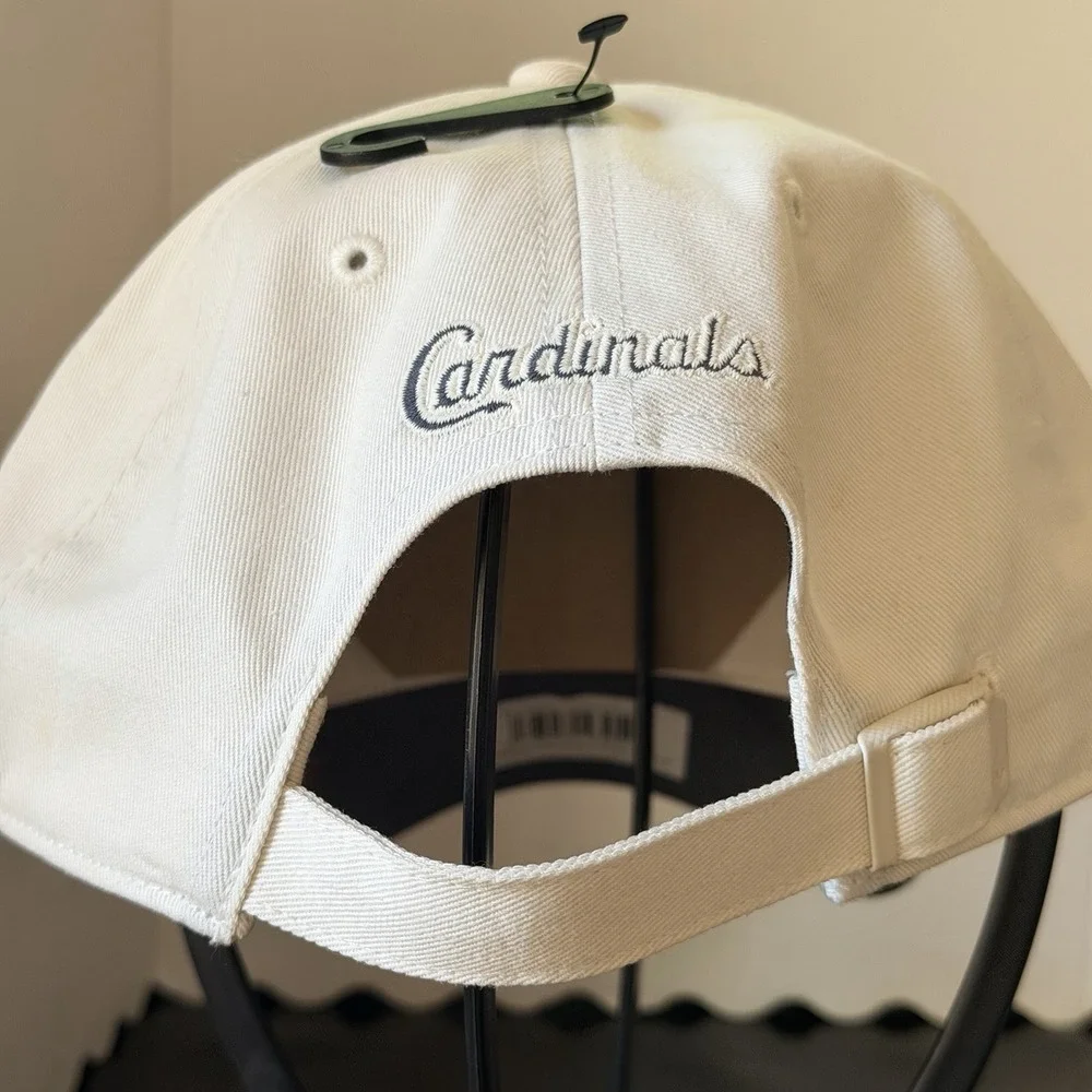 New St. Louis Cardinals Hat Script Cream & Gray '47 Brand Clean Up Adjustable